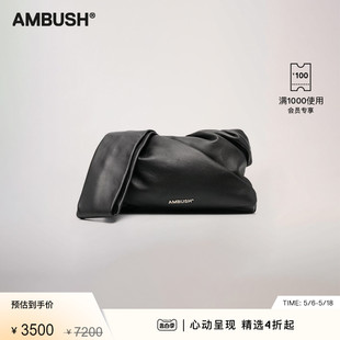 NEJIRI羊皮手拿包 AMBUSH女士黑色精致个性