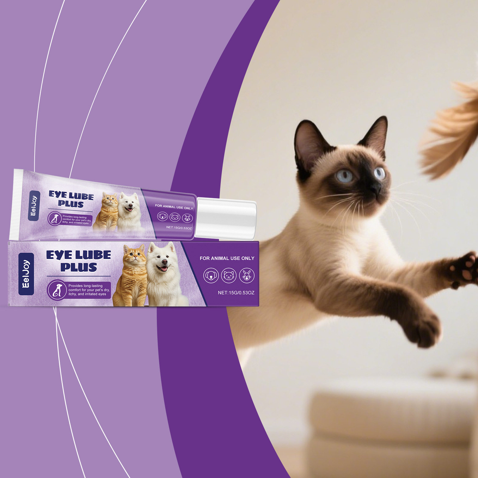 EELJOY 宠物眼部泪痕膏 猫狗通用温和去泪痕免洗清洁便携日常护理,宠物/宠物食品及用品,眼部清洁,淘宝优惠券,粉丝福利购,淘宝优惠卷