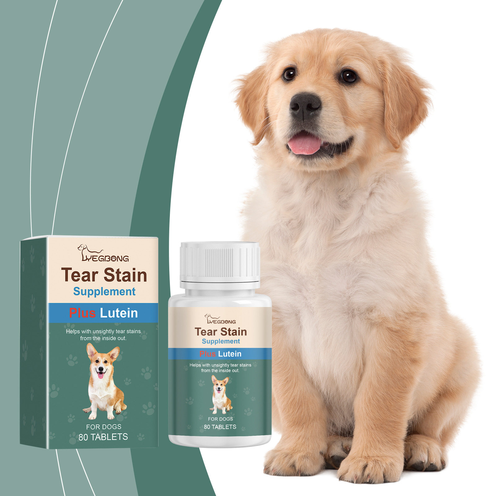 Yegbong 犬用泪痕片温和清洁宠物狗狗泪痕眼垢眼部护理清洁片,宠物/宠物食品及用品,眼部清洁,淘宝优惠券,粉丝福利购,淘宝优惠卷