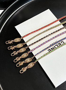 法国玫瑰金色手链女轻奢小众精致