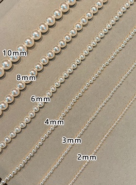 极细施家baby小米粒珍珠项链百搭