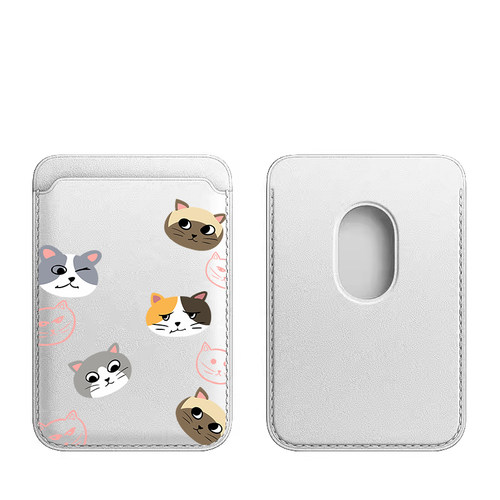 简约猫头magsafe磁吸卡包