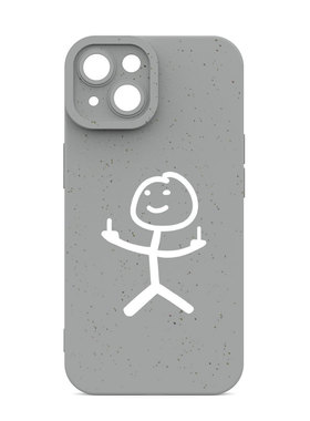 富力顿 再生TPU手机壳适用苹果iphone14男女magsafe14promax灰色14plus/12/13mini恶搞 xsmax磁吸11pro保护套