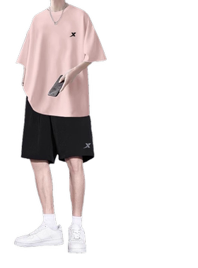 特步夏季宽松休闲时尚套装