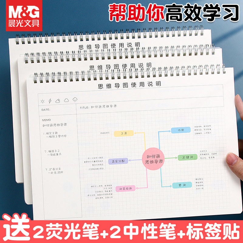 晨光思维导图笔记本A4高效学习
