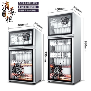 德国RELEASEPAD免沥水消毒柜家用双门不锈钢小型立式高温消毒碗柜