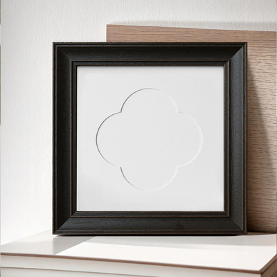 复古黑色中国风画框字胡桃