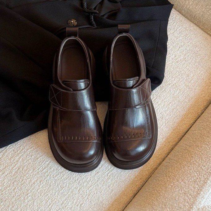 2026春季新款深口单鞋平跟橡胶圆头平跟适配jk裙子黑色小皮鞋,女鞋,深口单鞋,淘宝优惠券,粉丝福利购,淘宝优惠卷