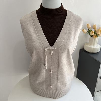 郭贵人妈妈秋冬中式假两件毛衣