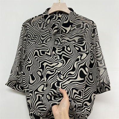 郭贵人妈妈装仿真丝衬衣奶奶