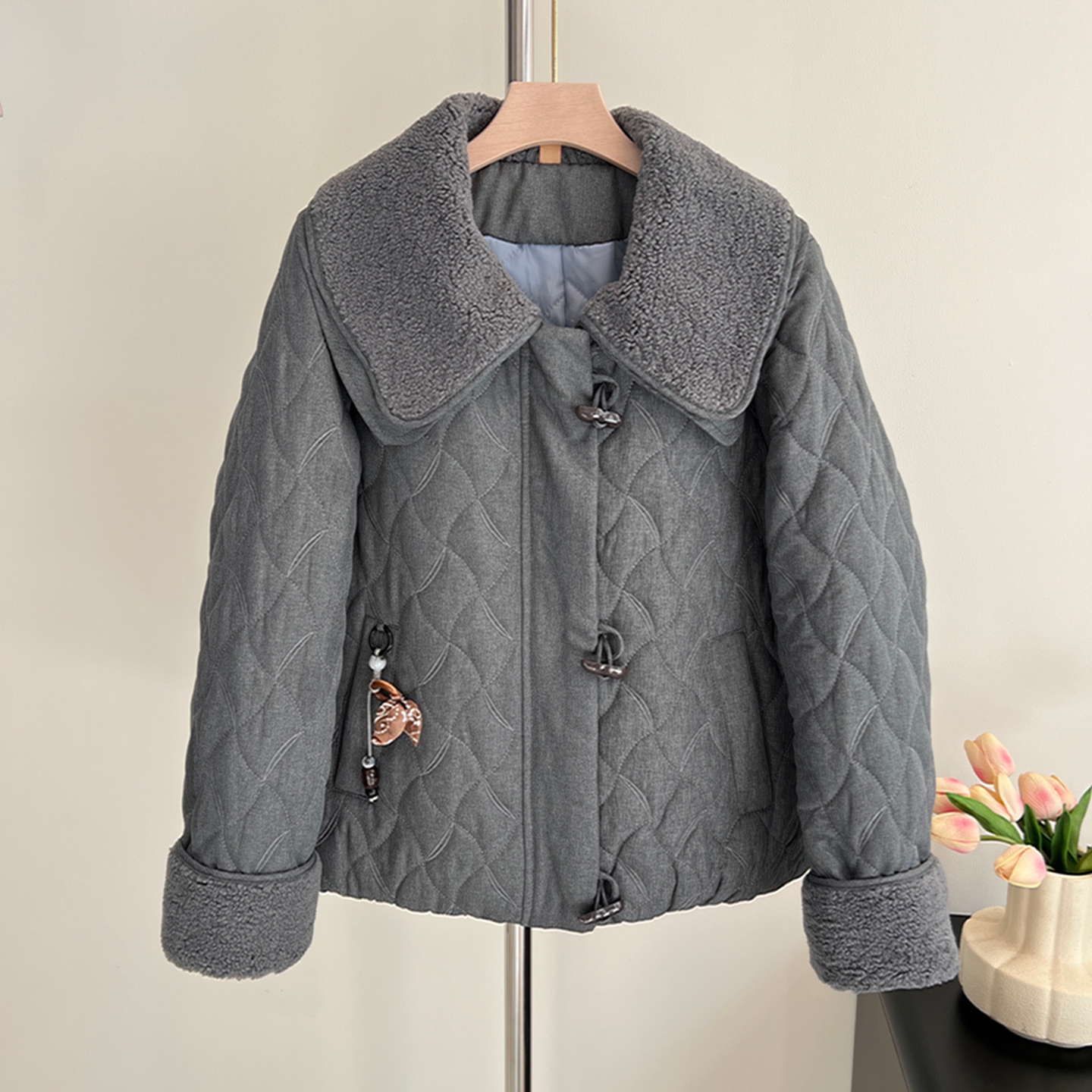 中老年妈妈装翻领棉衣保暖衣