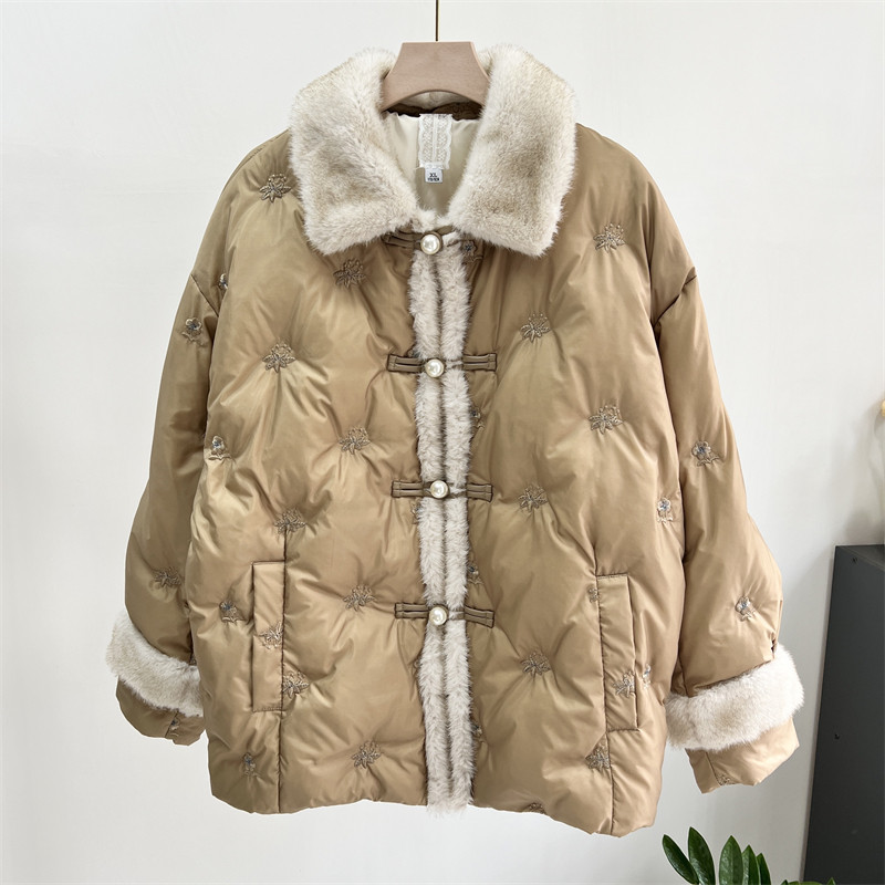 郭贵人妈妈装羽绒服保暖外套