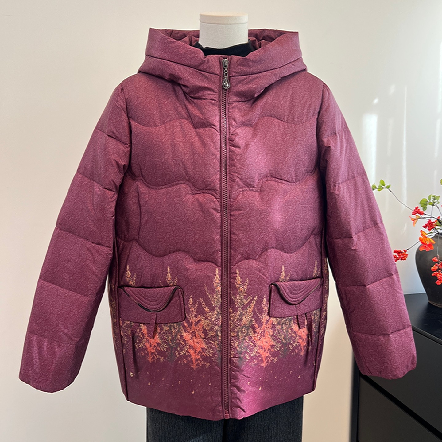 奶奶保暖羽绒服显瘦短款加厚中老年女装妈妈冬装外套2025新款上衣