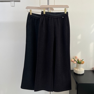 高腰老人保暖加大洋气奶奶长裤 中老年女裤 妈妈秋冬加绒加厚直筒裤