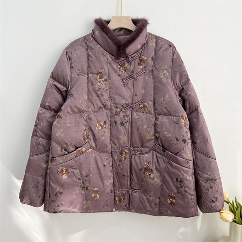 郭贵人中老年人羽绒服女奶奶冬装