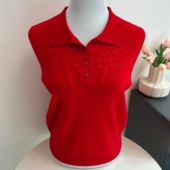 100%纯羊毛衫 毛衣上衣服 奶奶款 女中老年妈妈装 秋冬翻领针织打底衫