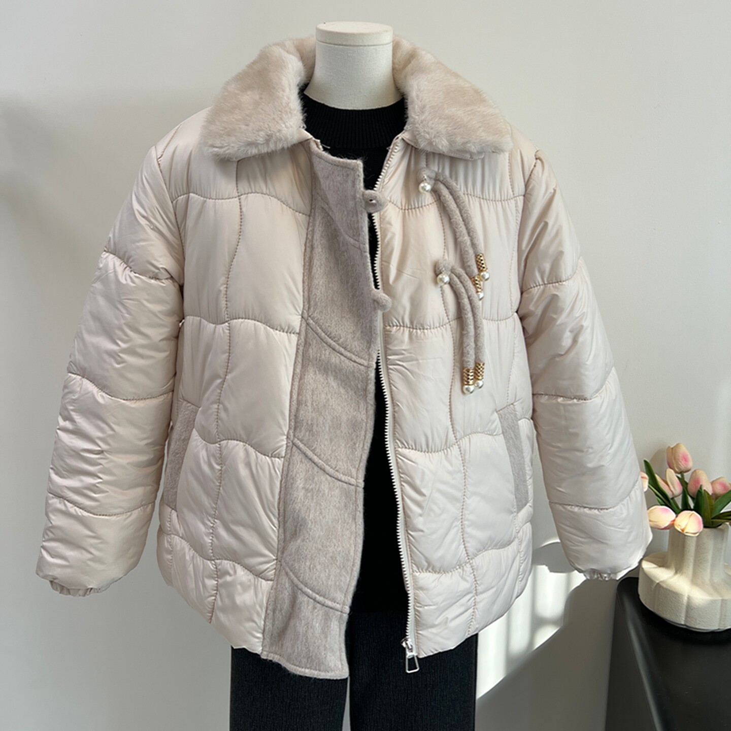 新中式国风妈妈冬装短款棉服外套2025新款中老年女翻领棉袄上衣服,女装/女士精品,中老年女装,淘宝优惠券,粉丝福利购,淘宝优惠卷