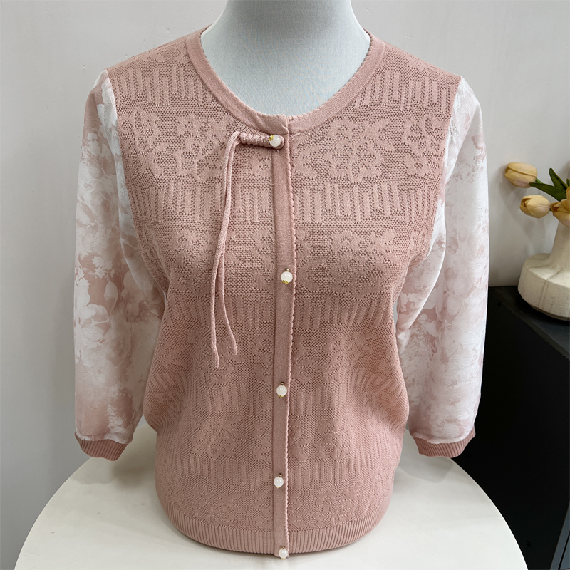 妈妈装春夏薄款T恤打底衫上衣