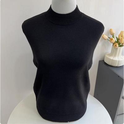 纯色百搭羊毛衫女秋冬半高领内搭