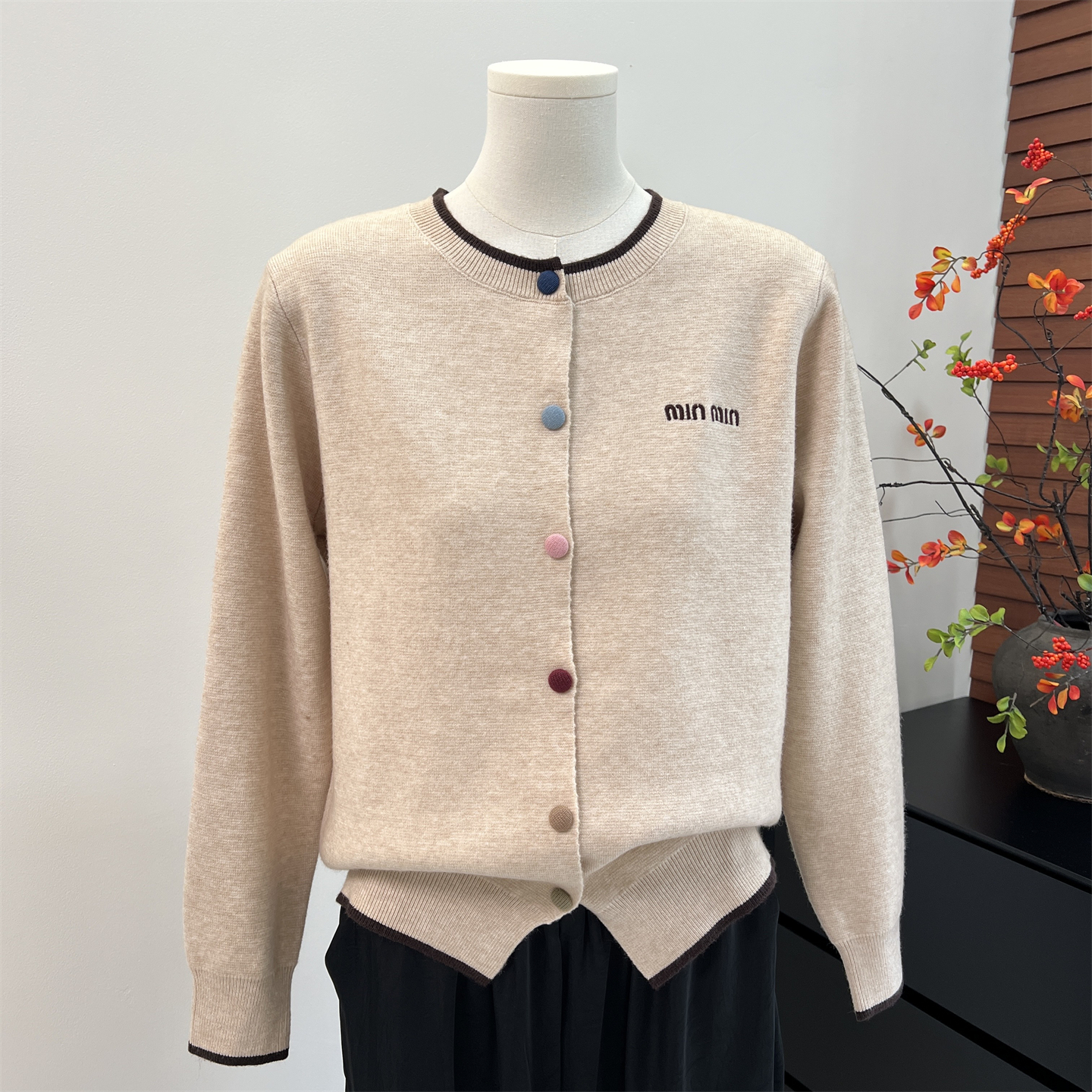 时尚妈妈秋装针织外套长袖上衣