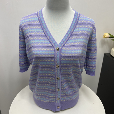 郭贵人妈妈夏装针织薄款小开衫