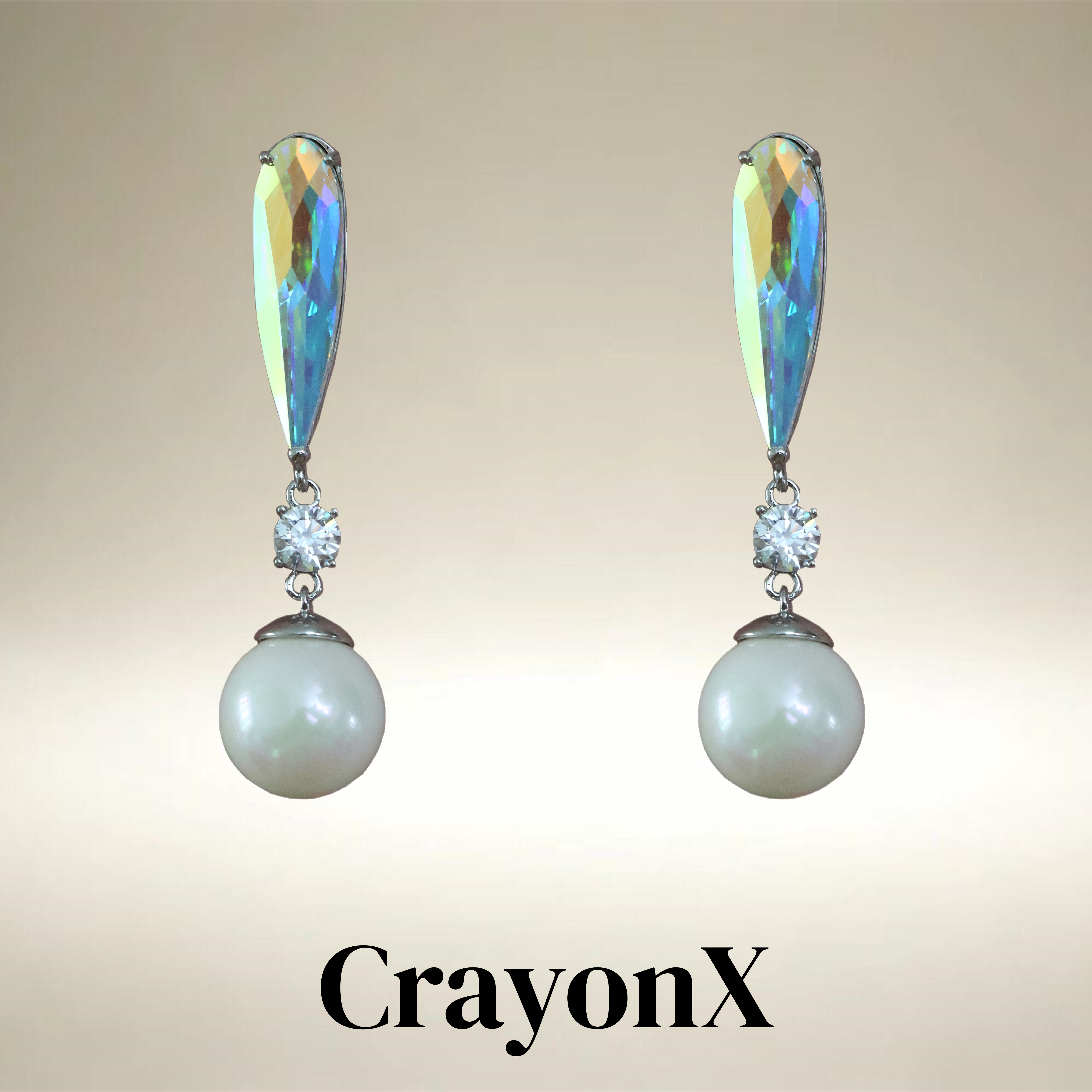 CrayonX原创设计轻奢珍珠耳环