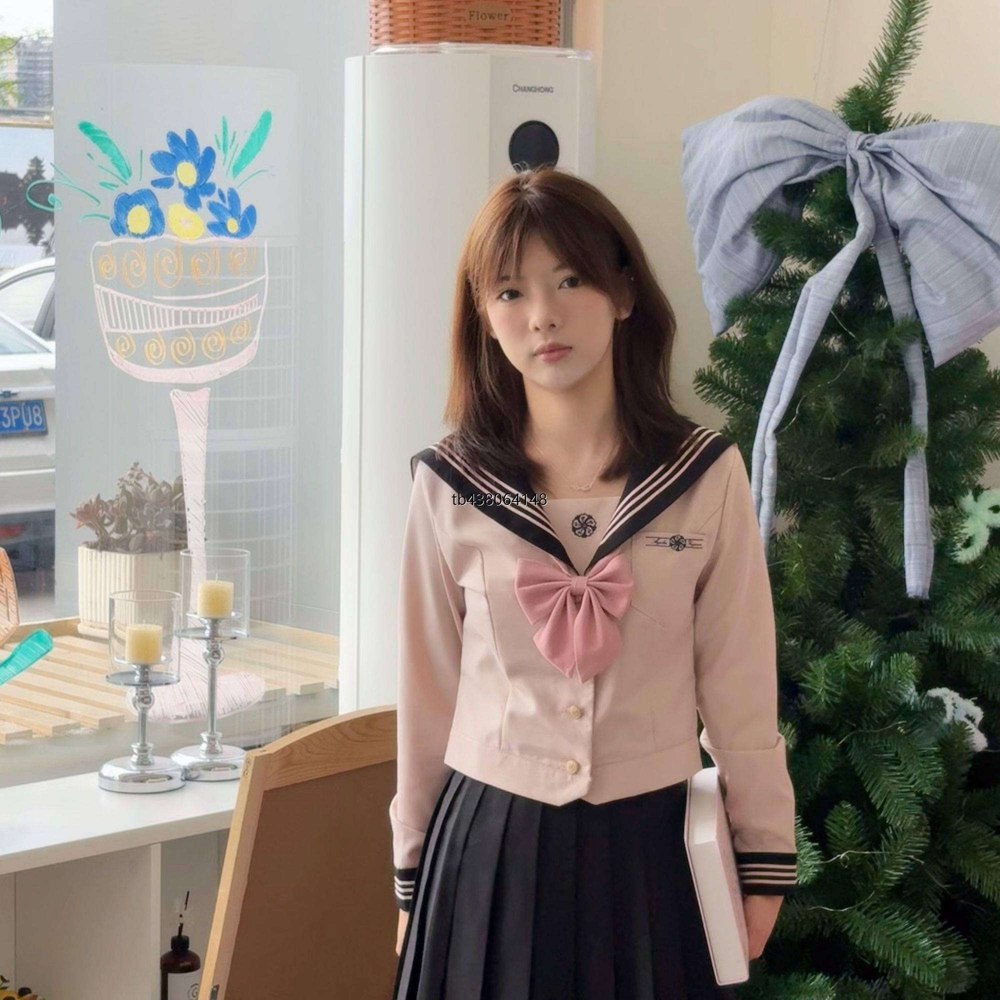 jk水手服收腰正版原创jk日系制服学院少女学生甜美收腰