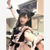 「喵铃心事」日系少女新款 猫咪女仆可爱重工lolita黑粉女仆装