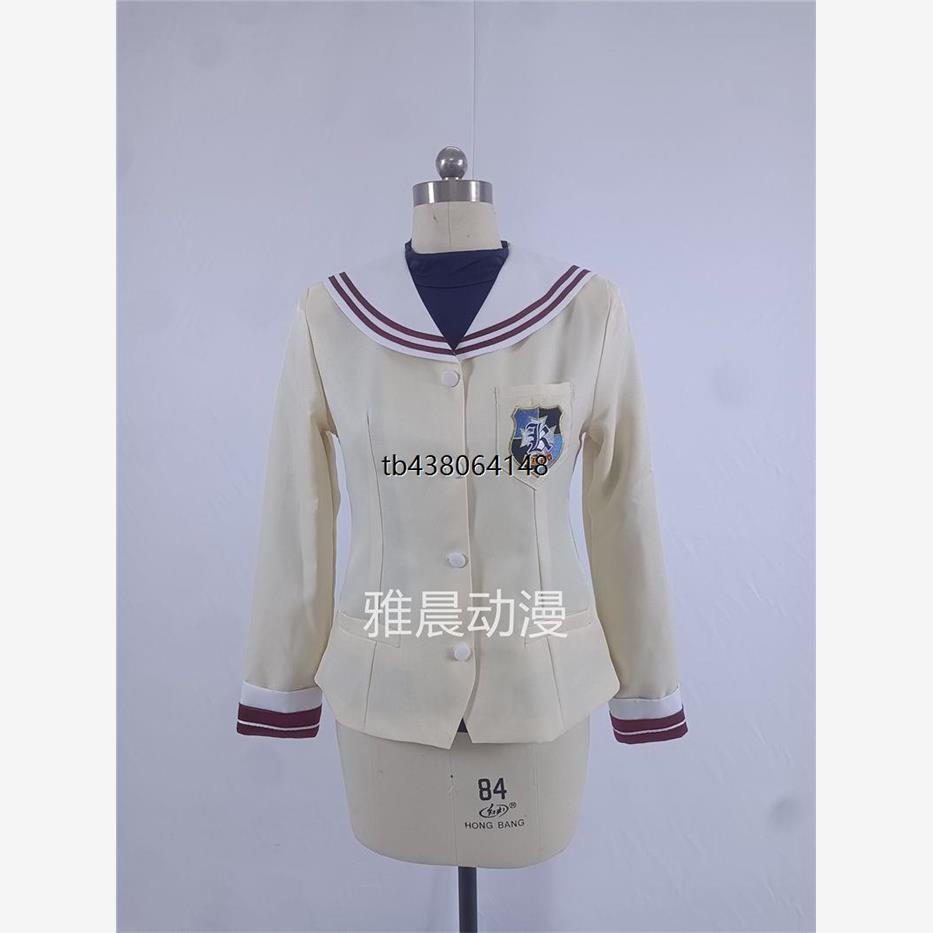 Clannad cos服光坂校服古河渚伊吹风子藤林杏 全套学院水手服套装