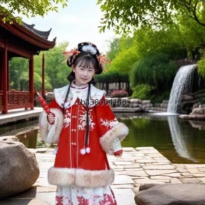 汉服女童冬装宝宝中国风
