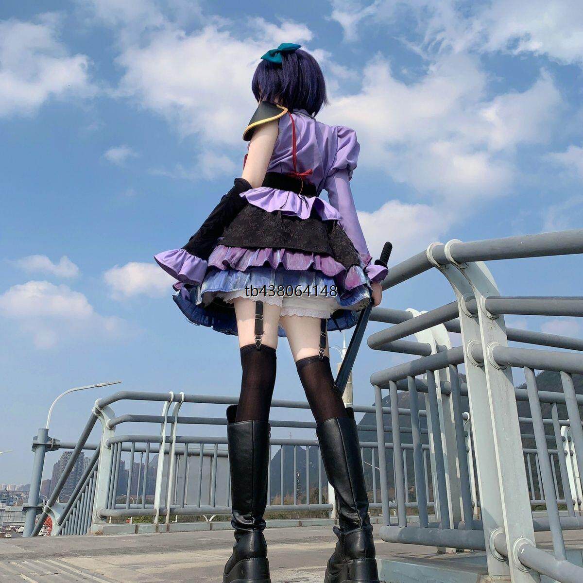 小鸟游六花校园祭cos服中二病也要谈恋爱cos动漫洋装连衣裙暗纹