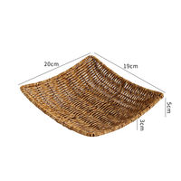 Jia Haodian Tray, wicker ins-style pastry plate, fruit plate, living room coffee table, dried fruit, candy, snack storage basket, household thumbnail 4