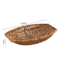 Jia Haodian Tray, wicker ins-style pastry plate, fruit plate, living room coffee table, dried fruit, candy, snack storage basket, household thumbnail 8