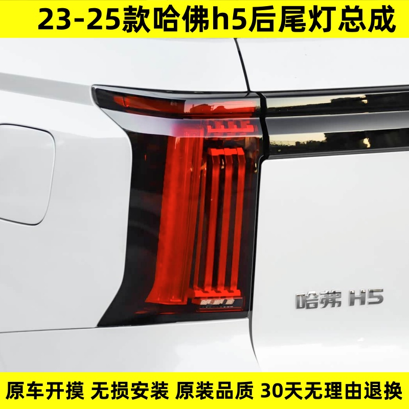 适用于长城哈弗新H5 23-25款哈佛h5后尾灯总成后背门灯防追尾灯