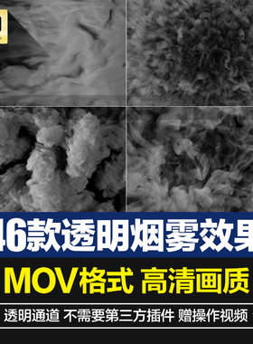 真实烟雾弥漫散开圆形素材