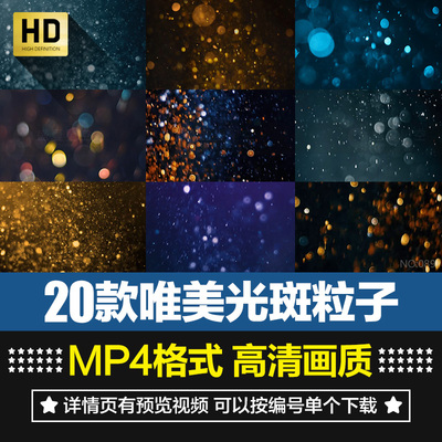 高清唯美梦幻闪烁光斑素材