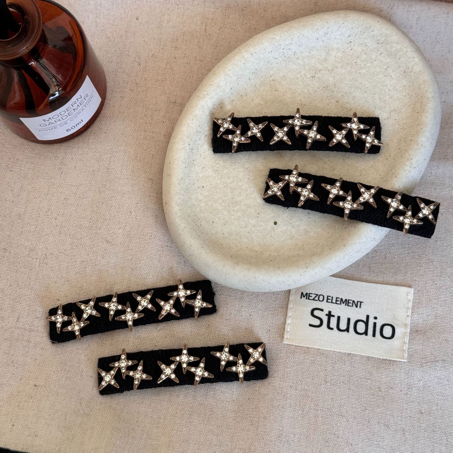 2025新款高级感满钻星星bb夹满天星发夹女侧边刘海夹碎发夹子头饰