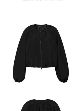 TWOROSES 四面弹户外黑色外套半裙套装女