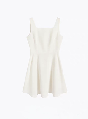 重磅醋酸千金白月光裙醋酸礼服白色连衣裙女领证小白裙订婚裙子