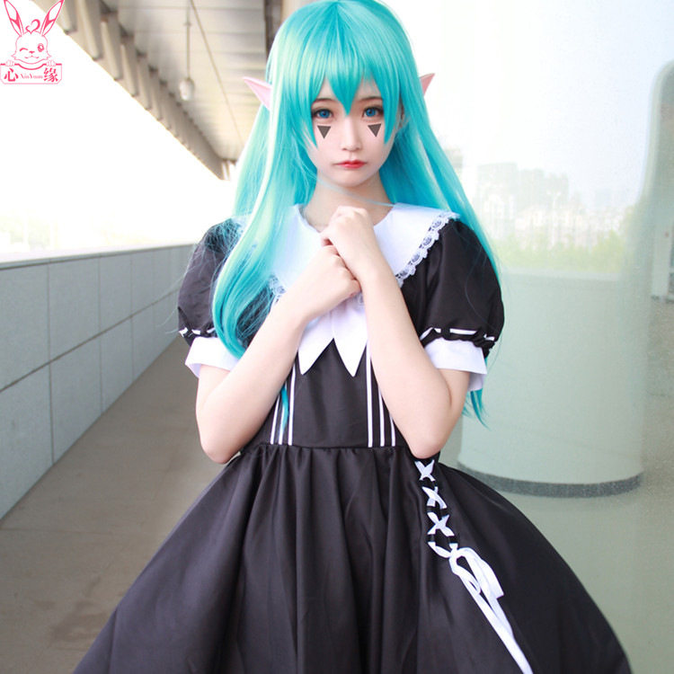 私设已授权 凹凸cos 柠檬妹软妹装 安莉洁世界 cosplay服假发