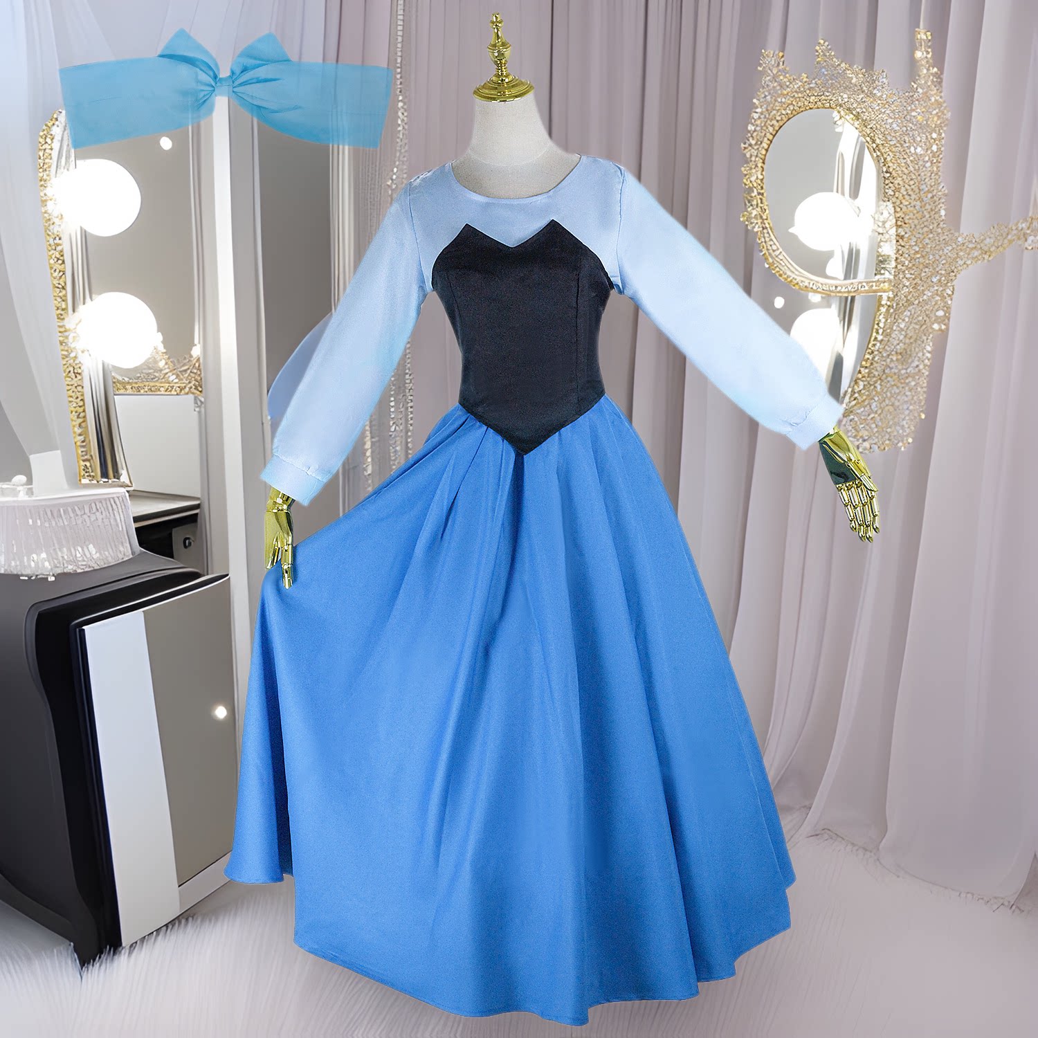 美人鱼cos女装女儿汉服爱丽儿公主成人连衣裙cosplay服装