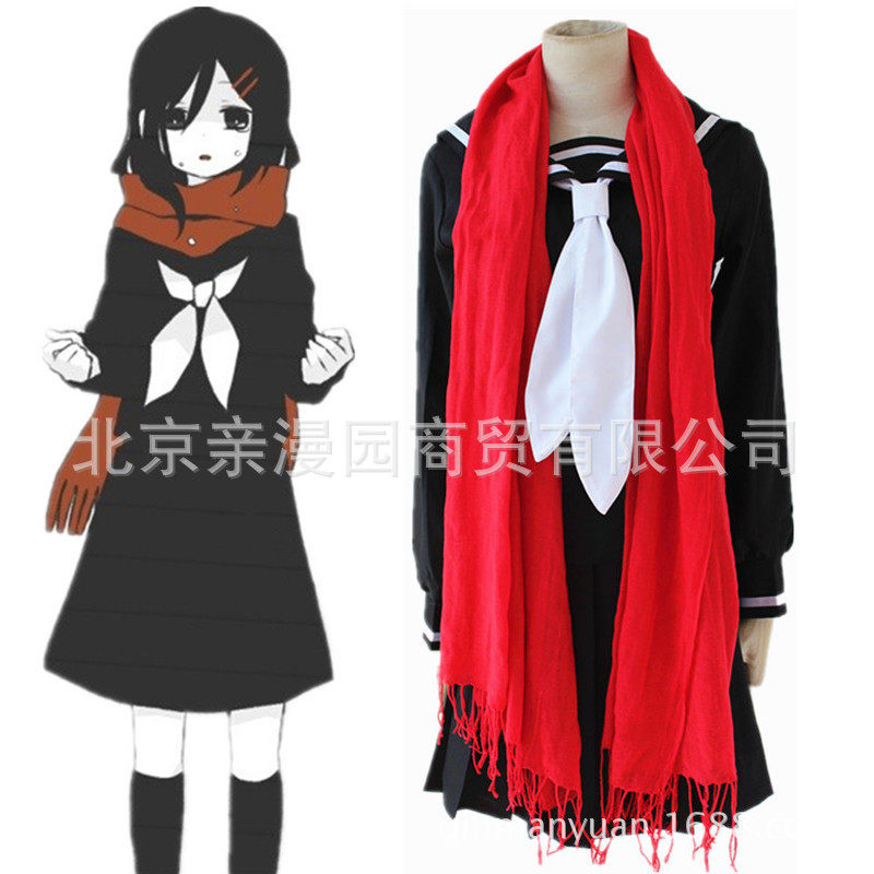 【跨境】阳炎Project目隐团楯山文乃cosplay女装校制服cos服装