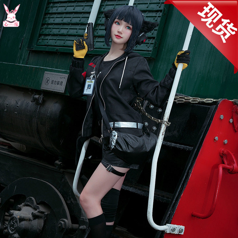 明日方舟cos服杰西卡拉普兰德陈cosplay服装假发耳机道游戏动漫女