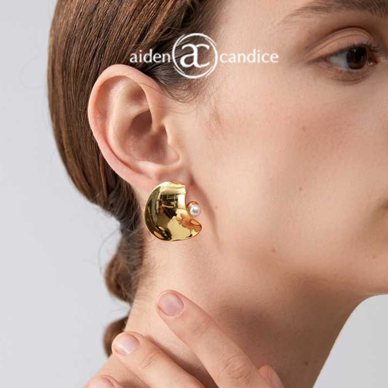 aidencandice永恒花瓣珍珠耳环