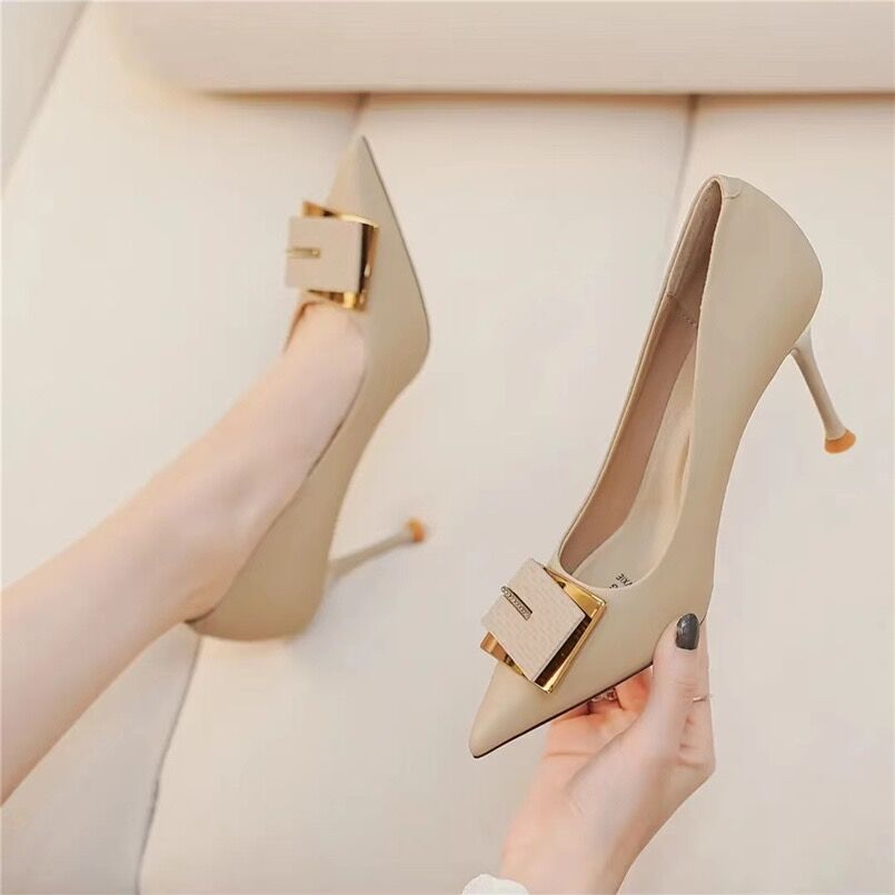 小码高跟鞋2025新款小众细跟单鞋