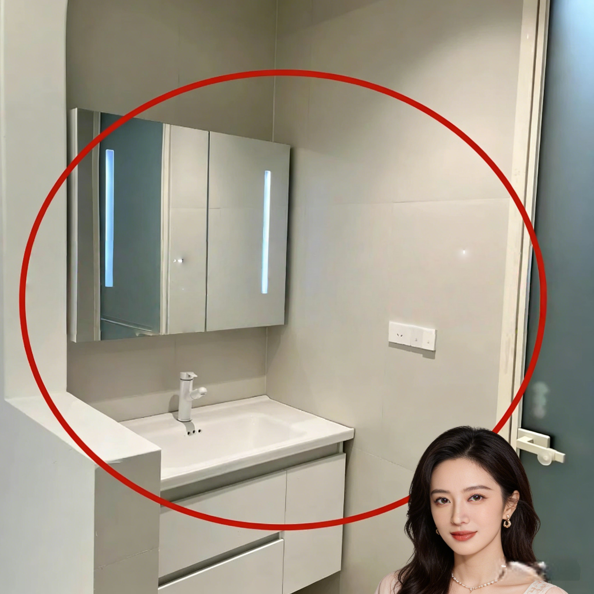 吸盘伸缩免打孔浴室毛巾置物架