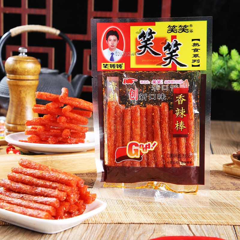 笑笑乐香辣棒辣条麻辣面筋制品8090后儿时经典怀旧零食品解馋小吃