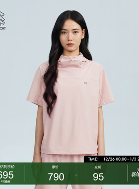 可隆KOLONSPORT户外新款防晒衣DAYPACK女梭织短袖T恤上衣韩国正品