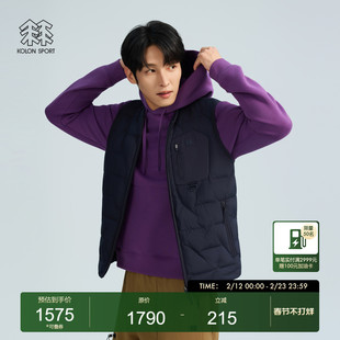可隆KOLONSPORT运动户外25冬季新款男式SOTSOT羽绒马夹韩国正品
