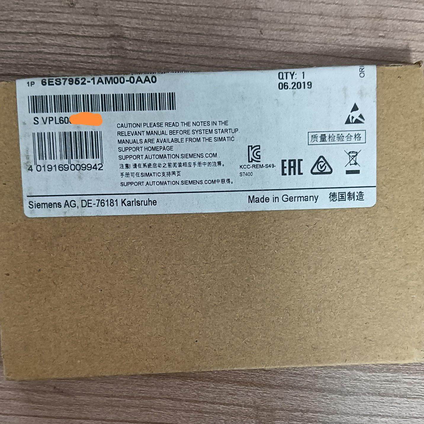 6ES7 952-1AM00-0AA0 工控储存卡 工业自动化配件议价维修